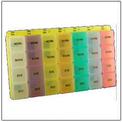 Color Coded Supplement Planner